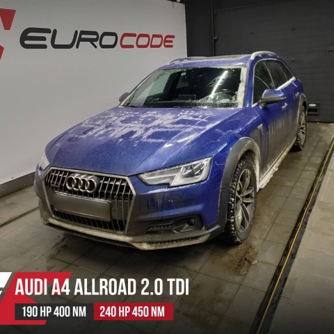 Чип тюнинг Audi A4 Allroad B9 2.0TDI DETA 190hp 